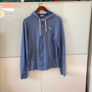 Abercrombie and Fitch light blue men’s hoodie